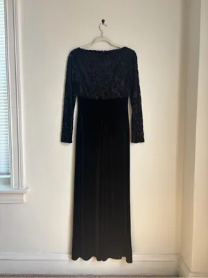 Vintage Marie St. Claire Black Gown thumbnail 3