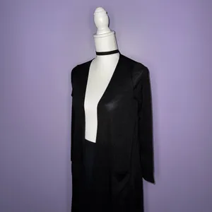 NEW LuLaRoe Long Black Open Front Cardigan thumbnail 8