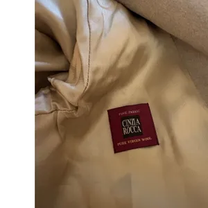 Cinzia Rocca Tan Wool Coat Size 6 thumbnail 5