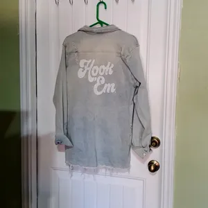 Source Unknown Distressed Jean shirt thumbnail 6