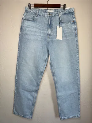 Zara‎ Light Blue Cropped Jeans thumbnail 1