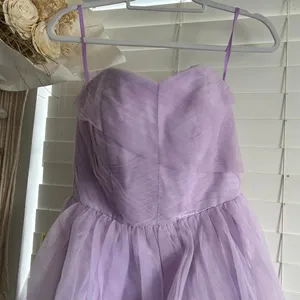 Hell Bunny Tamara Vixen Lilac Tulle Corset Midi Dress Fairycore XS whimsi goth thumbnail 3