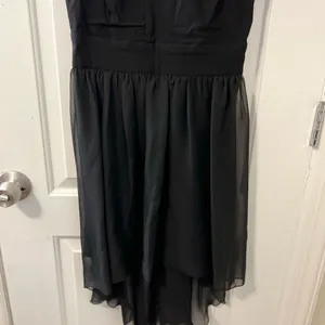 Windsor Black Strappy Dress Size 11 High Low Chiffon Skirt Party Dress thumbnail 3