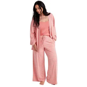 State Of Day Womens Fluid-Knit Pajama Pants 100189720MS Sea Coral Pink M thumbnail 5