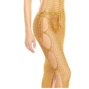 Lisa Maree - Make It Known Net Dress in Gold Metallic thumbnail 12