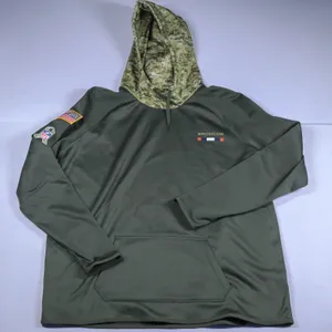 Nike Dri-Fit Denver Broncos Hoodie Women 2XL Green Salute Service Camo NFL 2018 thumbnail 10