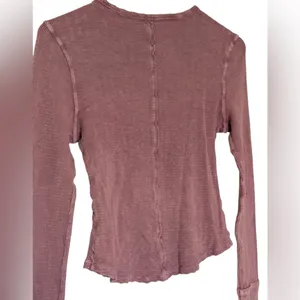 Altar’d State Waffle Knit Thermal Long Sleeve Top Mauve Women’s Large‎ thumbnail 7