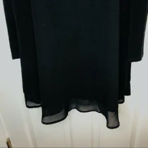 Ya Los Angeles Sweater Swing Button Dress Black M thumbnail 5