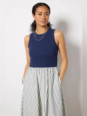 LNA Rhett Mixed Media Maxi Dress - Size Small thumbnail 2