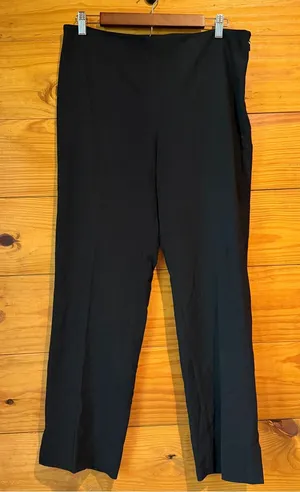 Halogen High Waist Side Slit Straight Leg Dress Pants Trousers Black 10 NWT Work thumbnail 1