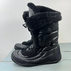 The North Face Nuptse Purna Black Faux Fur Winter Snow Boots Womens 9 thumbnail 6