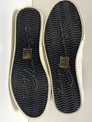 *RARE* VH EST 1954 Vintage Havana White Leather Gold Star Perforated Sneakers thumbnail 10