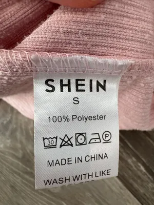 SHEIN Pink Corded Crewneck Sweatshirt with White Graphic thumbnail 2