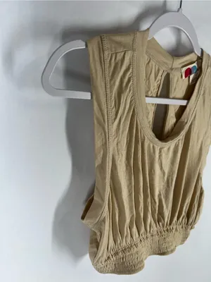 Free People FP Beach Morningside Crop Top Sable Sand Size L NWT thumbnail 3
