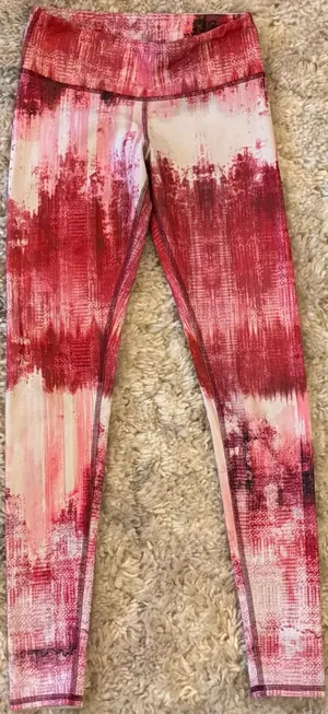 #46 ALO Yoga Pink Airbrush Dessert Sunset Leggings Size S thumbnail 1