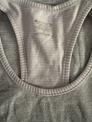 Athleta Silver Heather Racerback Tank thumbnail 3