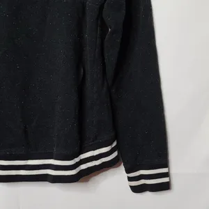 PINK - Victoria's Secret quarter zip black sweatshirt sz M thumbnail 4