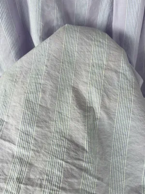 Aerie Good Day Button Down Shirt Lavender Striped Oversized Cotton Boyfriend XXL thumbnail 13