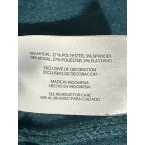 Orvis Teal Long Sleeve Sweatshirt Pullover High Low Hem Women's Size L/XL thumbnail 7
