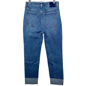 Abercrombie & Fitch Ankle Straight Ultra High Rise Blue Denim Jeans = Size 28 6 thumbnail 2