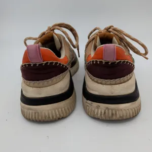 Farm Rio ZigZag Mixed‎ Media Whipstitch Platform Sneakers Womens 6 EUR 36 thumbnail 5