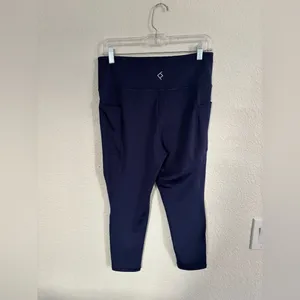BSP Capri Navy Leggings Size‎ L Blue Size L thumbnail 2