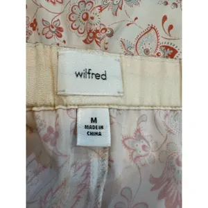 Aritzia Wilfred Toccata Satin Pant Floral Size‎ Medium Drawstring Pull On thumbnail 11