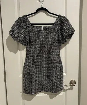 SheIn Tweed Mini Dress XS/S thumbnail 3