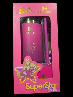 ✨ Barbie x Stanley “SuperStar Barbie” 40oz FlowState Quencher H2.0 Tumbler ✨ thumbnail 3