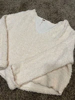 Free People Cream Sweater thumbnail 1