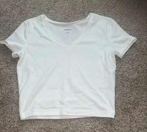 Wild Fable - White Crop Short Sleeve T-Shirt - M thumbnail 1