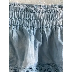 LoveShackFancy Pacific Indigo Hand Dye Ruffle Mini Skirt Blue S thumbnail 9