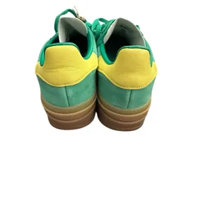 Adidas Women's Gazelle Bold Shoes in Court Green/Lucid Pink/Pure Sulfur,Size 7.5 thumbnail 4