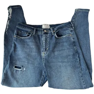 We the Free People Skinny Womens jeans Sz 30 Distressed Y2K Grunge Indie Sleaze thumbnail 3
