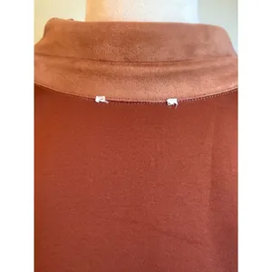 Brown Faux Suede Fringe Western Shacket Brown boho retro y2k Jacket Medium bohem thumbnail 9