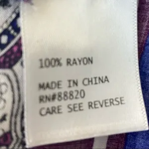 Cynthia Rowley Purple Pink Paisley Sleeveless Button Back Blouse Top Size Large thumbnail 10