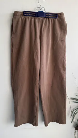 Aritzia Tna Sweatfleece Mega Fit Brown Wide Leg Sweatpants Womens Large 116292‎ thumbnail 1