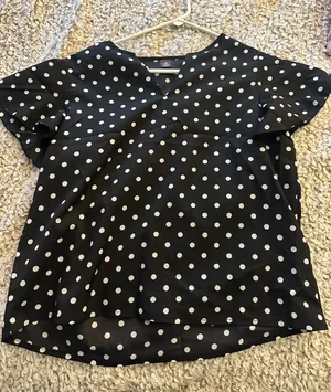 Shein Blouse Polka Dot thumbnail 1