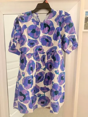 Purple Floral Boutique Dress thumbnail 1