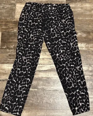 Old Navy Leopard Print Dress Pants 10 TALL thumbnail 1