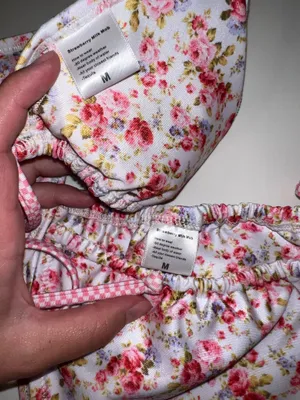 Strawberry milk mop bikini Pink Size M thumbnail 2