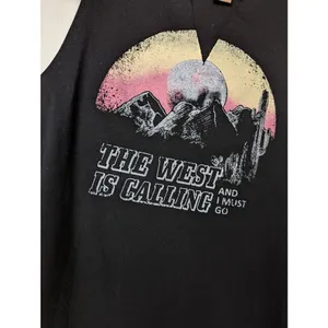 Wrangler the west is calling side lace-up tank Medium thumbnail 2