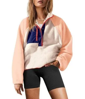 FREE PEOPLE Hit The Slopes Colorblock Pullover Sport Canvas Combo Size X-Small thumbnail 1