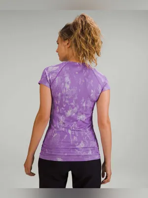 Lululemon Swiftly Tech Shirt 2.0 Shadow Bloom Magenta Faint Lavender thumbnail 2