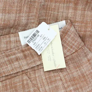 NWT Cj Banks Size Textured Relaxed Fit High Rise Trousers 5331 16W Brown Red thumbnail 3