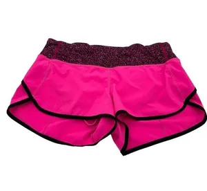 Lululemon Run Speed Shorts Raspberry Glo Light Pink Brief Lined Women's Size 6 thumbnail 1