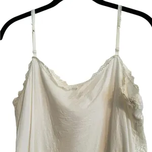 Cream Floral Lace Cami Top Ethereal Fairycore Coquette Cottagecore Layering thumbnail 5