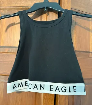 American Eagle Black Crop Top thumbnail 1
