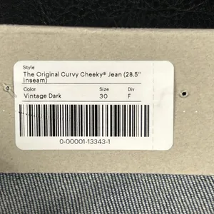 Everlane The Curvy Cheeky Straight Jeans Womens 30R High Rise Blue Denim New thumbnail 4