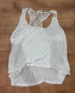 Robin k white lacs tank top  thumbnail 1